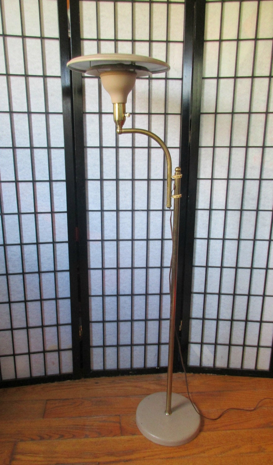 Vintage Floor Lamp MG Wheeler 1940s 1950s Sight Light Atomic Etsy