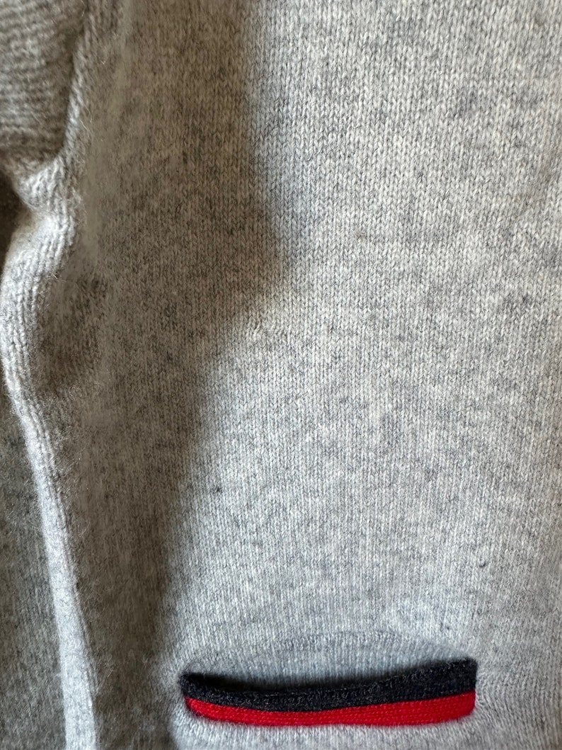 Vintage 1960s Mens Wool Cardigan Binghamton Knitting Co. 37 38 Button