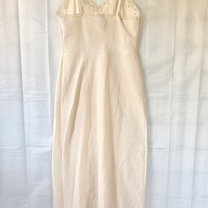 Vintage 1970s Full Maxi Slip Light Beige by Wonder Maid for Lord and ...