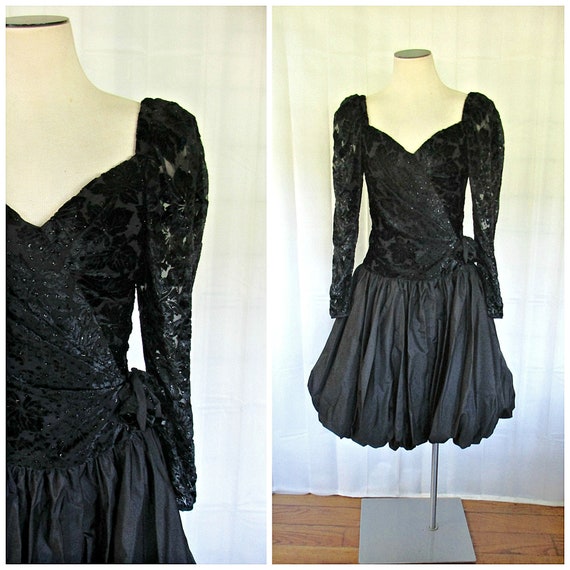 Vintage Cocktail Dress Vintage Party Dress Vintage 1980s Black Evening Dress Cattiva New York Vintage Black Tie Event Dress