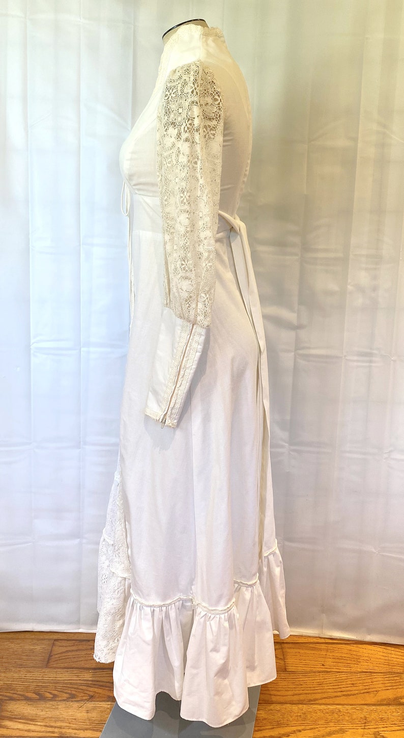 Vintage Gunne Sax Gown Maxi Dress 1970s Ivory Lace 32 34 Bust - Etsy