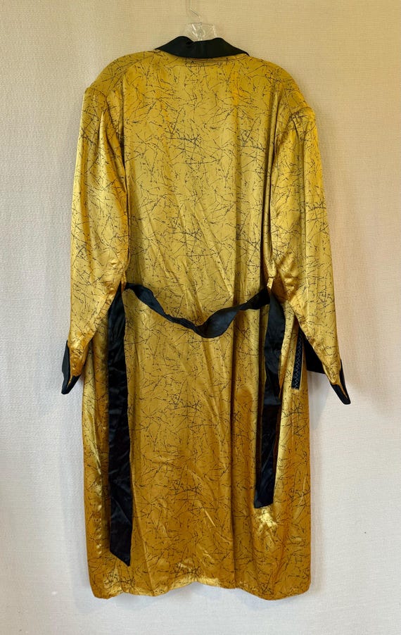 1950s Mens Deadstock Robe with Gold Dragons