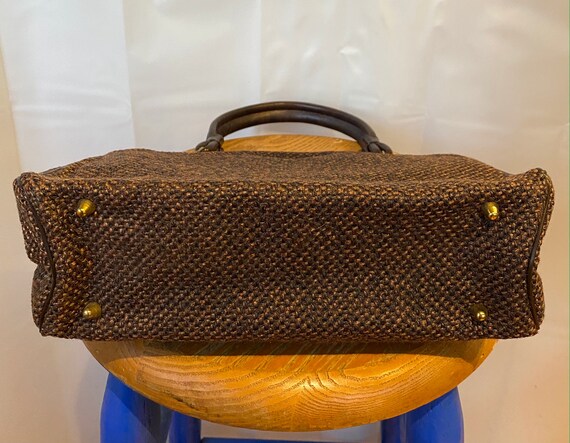 Vintage Tweed Purse Dead Stock by Kadin 1950s 196… - image 6