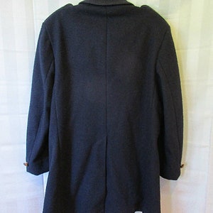 Vintage Pea Coat 1970s Dark Navy Blue Wool by Lakeland 40 - Etsy