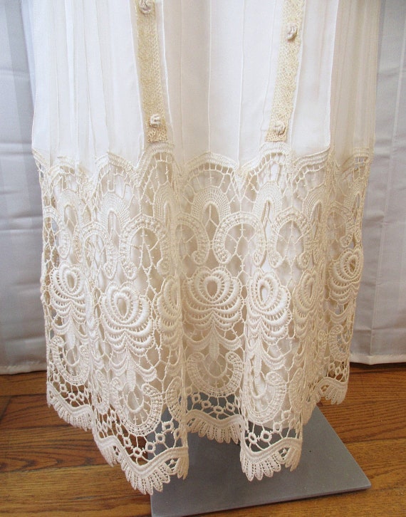 Vintage Wedding Gown Edwardian Style Dress 1960s … - image 10