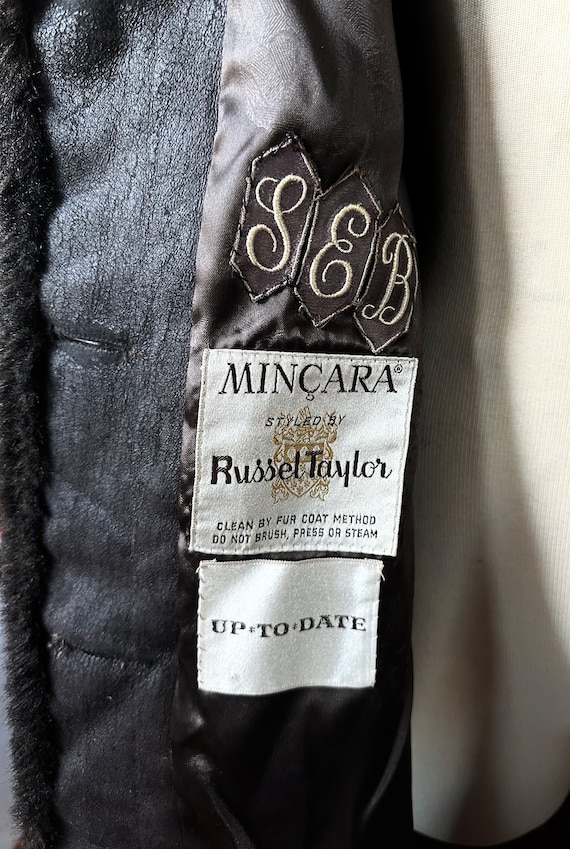 Vintage Faux Fur Coat by Russel Taylor 40 42  L X… - image 10