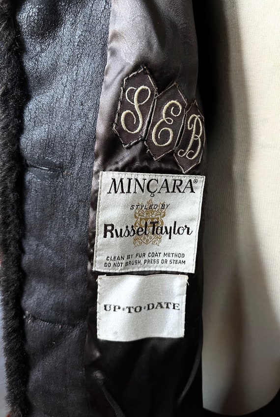 Vintage Faux Fur Coat by Russel Taylor 40 42 L XL 1960s Single