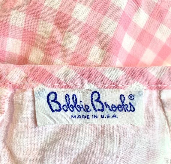 Vintage 1960s Pink and White Gingham Shorts by Bo… - image 7