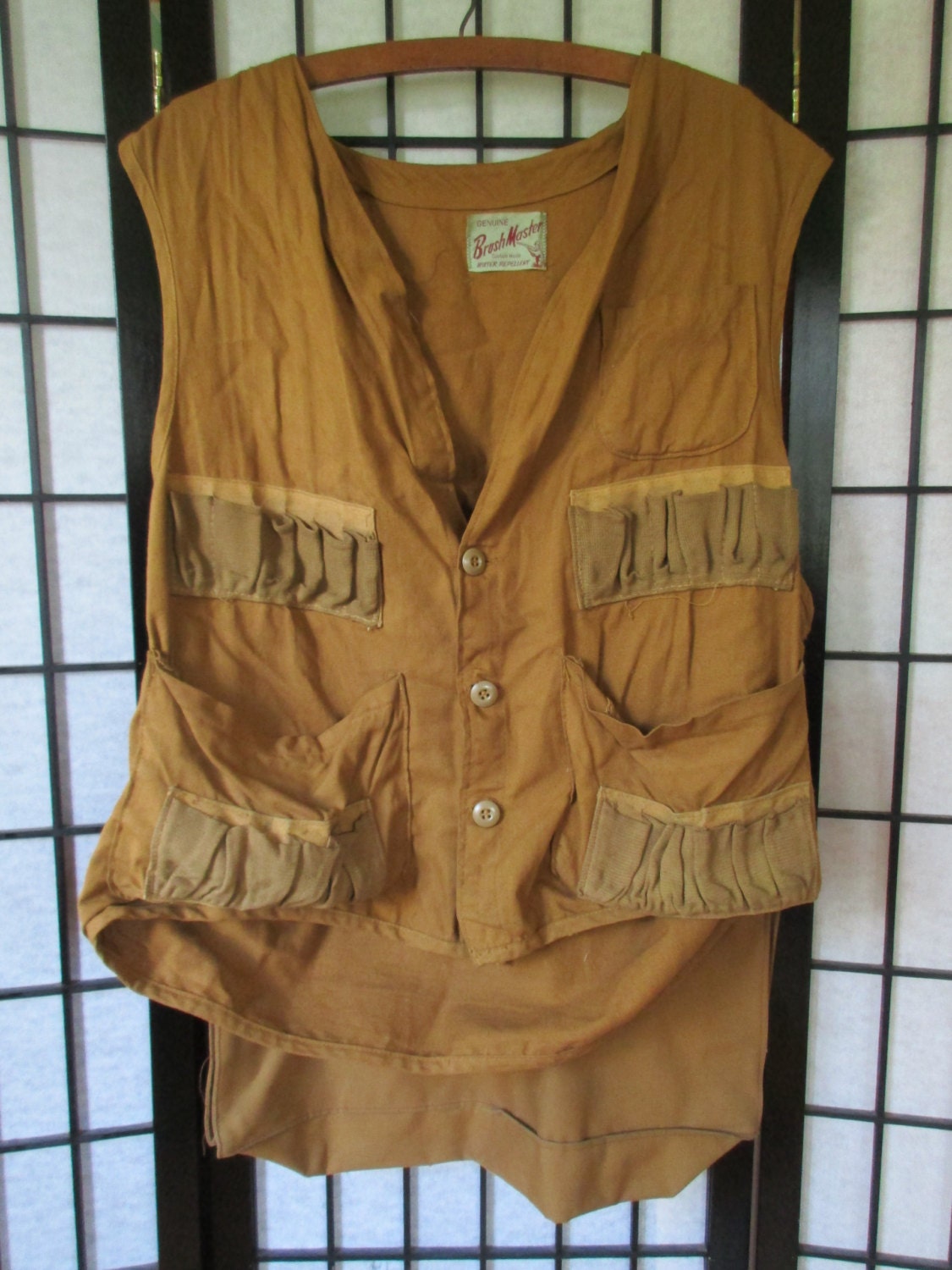 Vintage Brush Master Classic Hunting Vest Cloth and Canvas - Etsy