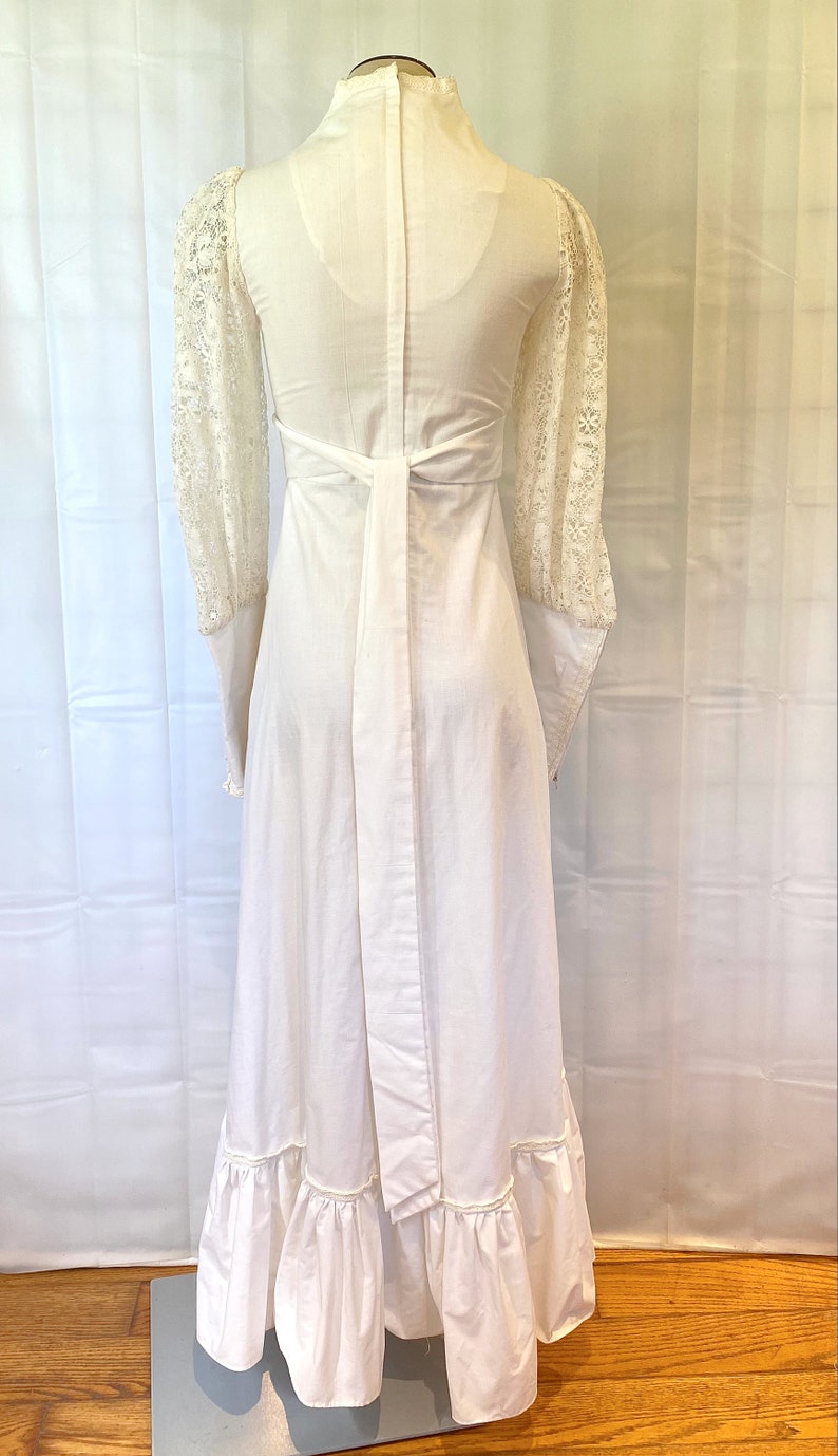 Vintage Gunne Sax Gown Maxi Dress 1970s Ivory Lace 32 34 Bust - Etsy