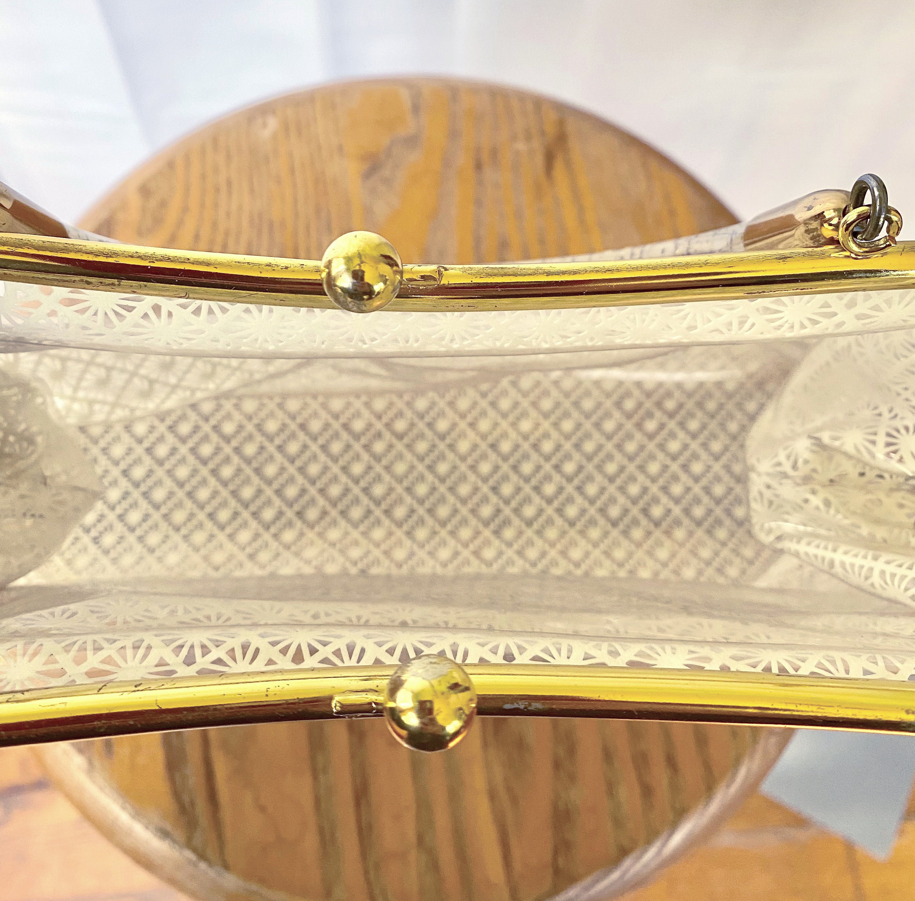 ヴィンテージ 1950 年代 ハンドバッグ 透明プラスチック