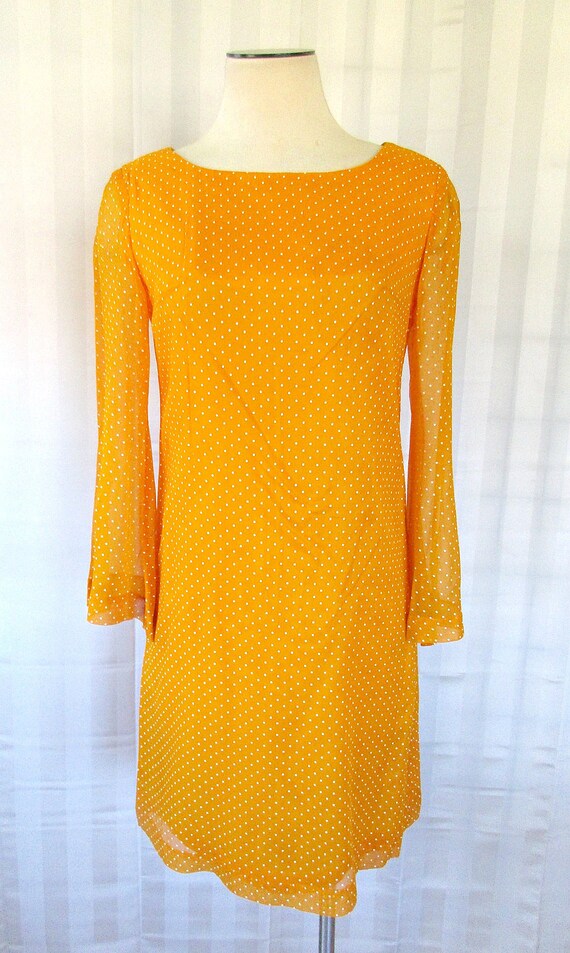 Vintage Mod Dress 1960s 1970s by Young Edwardian … - image 7