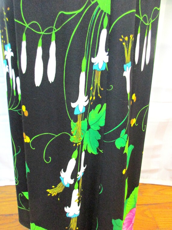 Vintage 1970s Maxi Dress By Valley Set Mod Floral… - image 6