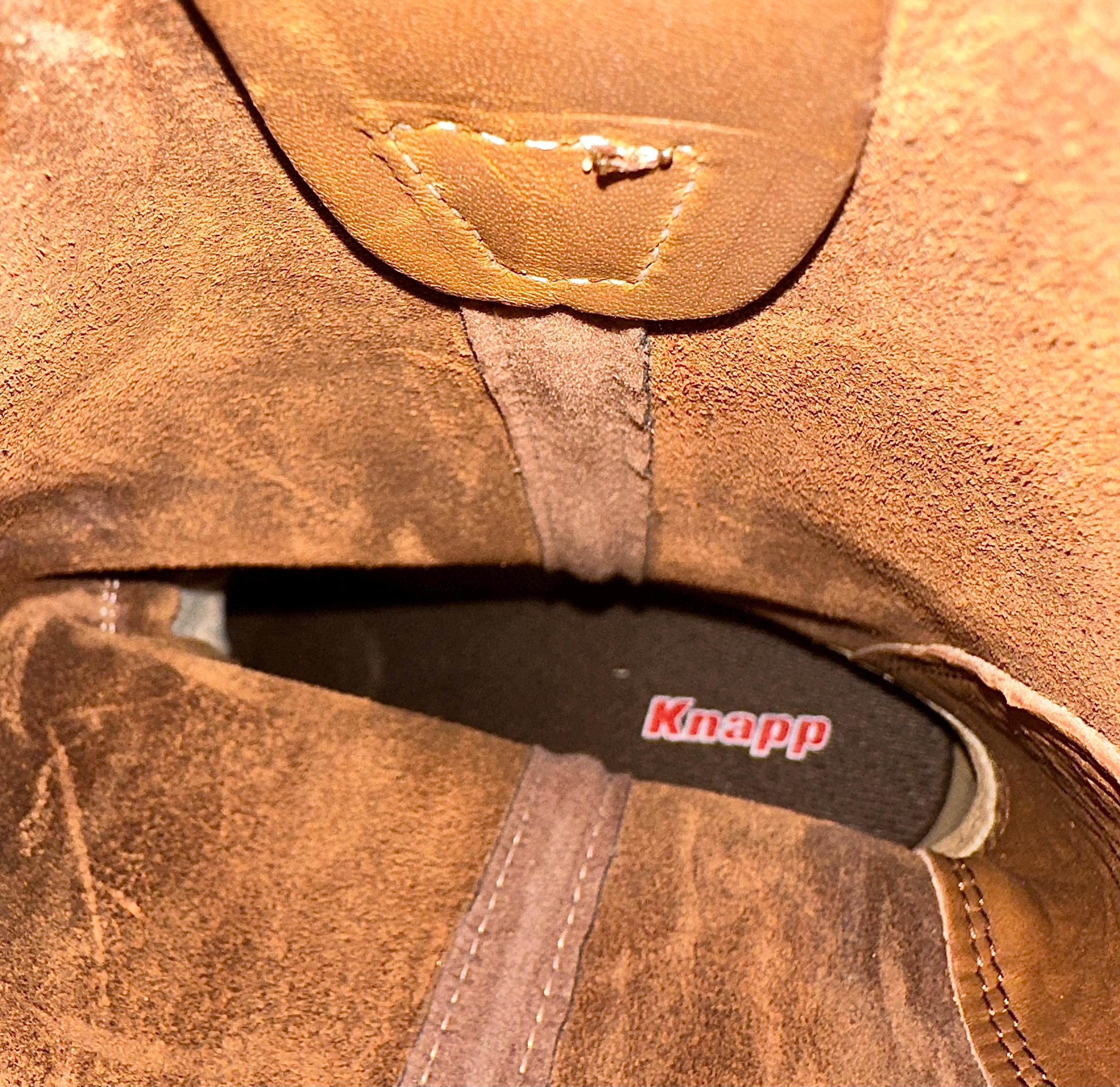 Vintage Knapp Boots Dead Stock Cowboy Boot Tan Leather 10 D Mens