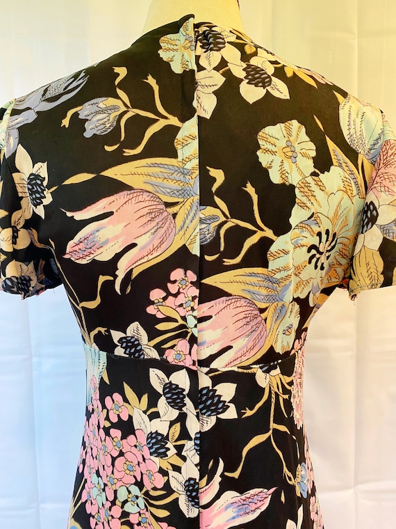 Vintage Glam Flutter Sleeve Maxi Dress main image 1