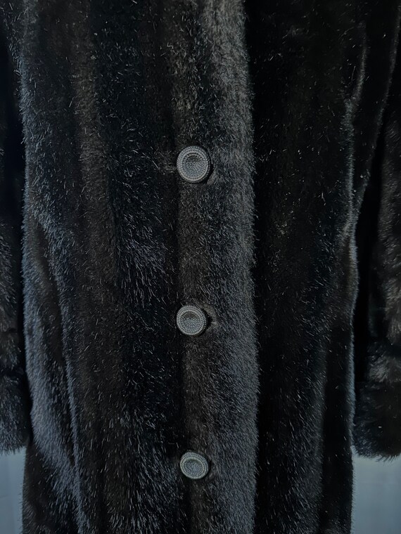 Vintage Faux Fur Coat by Russel Taylor 40 42  L X… - image 7