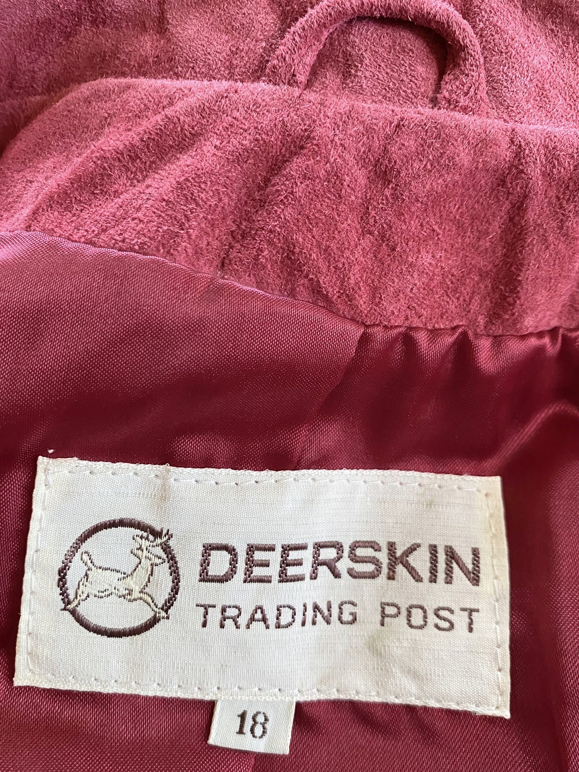Vintage 1970s DEAD STOCK Suede Jacket by Deerskin Trading Post Etsy