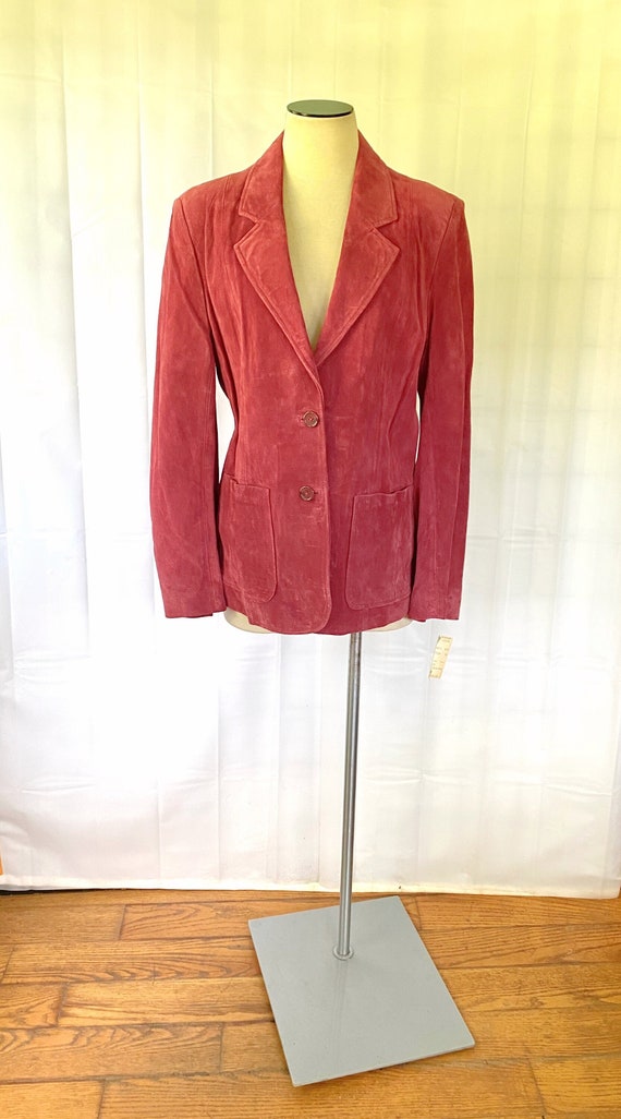 Vintage 1970s DEAD STOCK Suede Jacket by Deerskin 