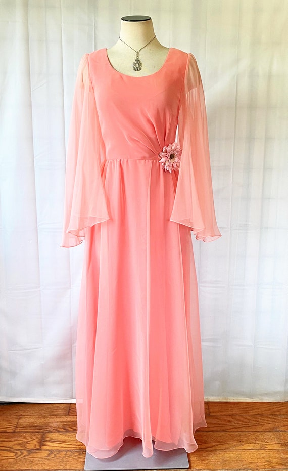 midi red dress Pearl Trim Knit – self-portrait Glitter Rose Gown | shippable style Side slip pockets Size:XL 14