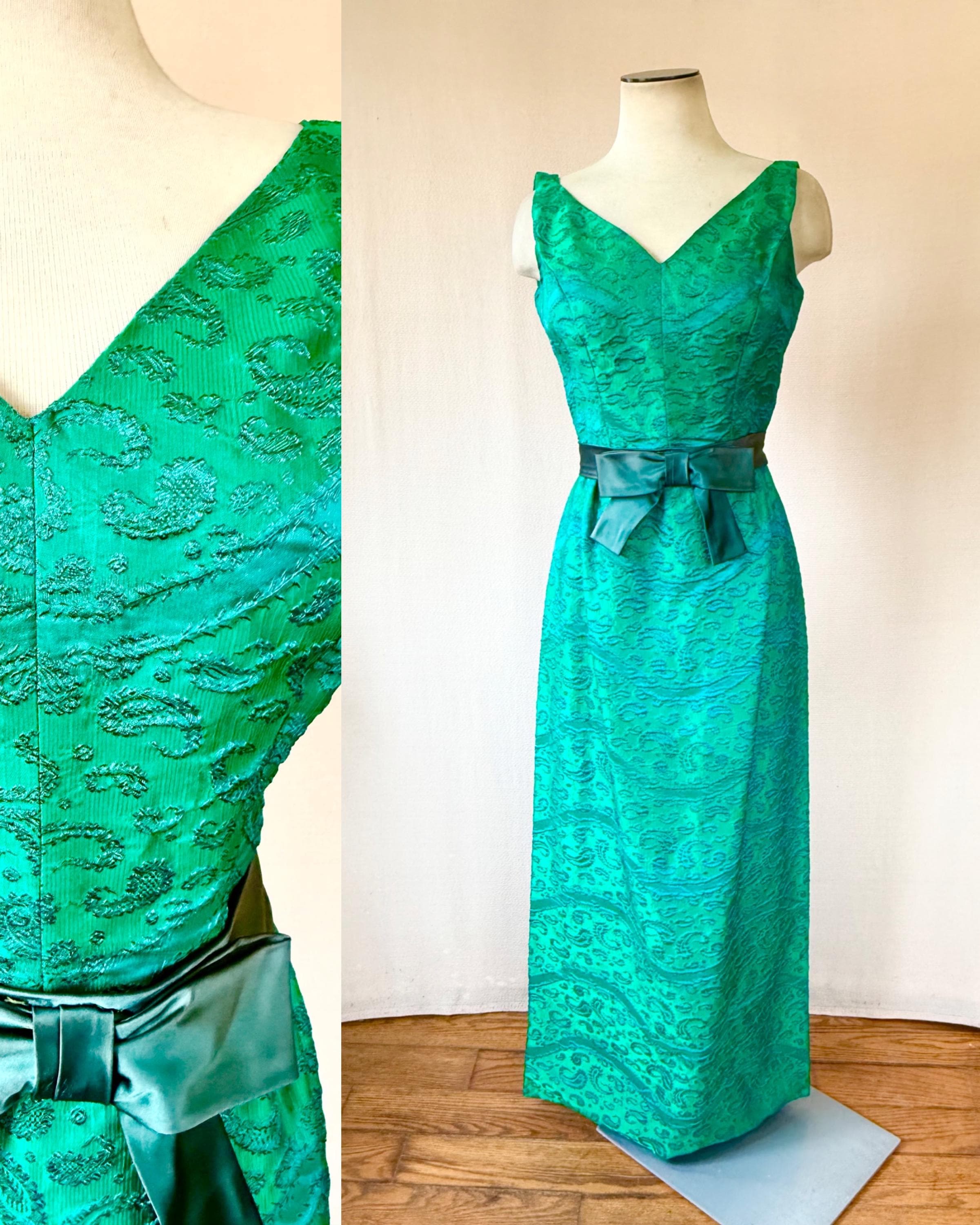 sachin and babi light blue dress Emerald Green Evening Dress
