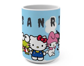 Hello Kitty Sanrio Characters 15oz Ceramic Mug!