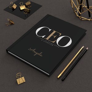 CEO The Deborah Code Personalized Notebook - Covered in Excellence & Overflow | Custom Christian Entrepreneur Gift | Leadership Journal