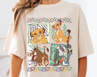 Retro Lion King Shirt Simba Timon, Hakuna Matata Tee, Vintage Disney Style Shirt, 90s Disneyland Outfit, Comfort Colors Tee