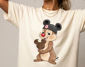 Chip and Dale Ice Cream Shirt, Disney Snack Shirt, Funny Disney Tee, Matching Disney Outfit, Disneyland Trip Shirt, Gift for Disney Lovers