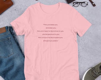 Blessing Bible Verse T-Shirt – Christian Scripture Tee – Unisex Faith Shirt – Religious Gift