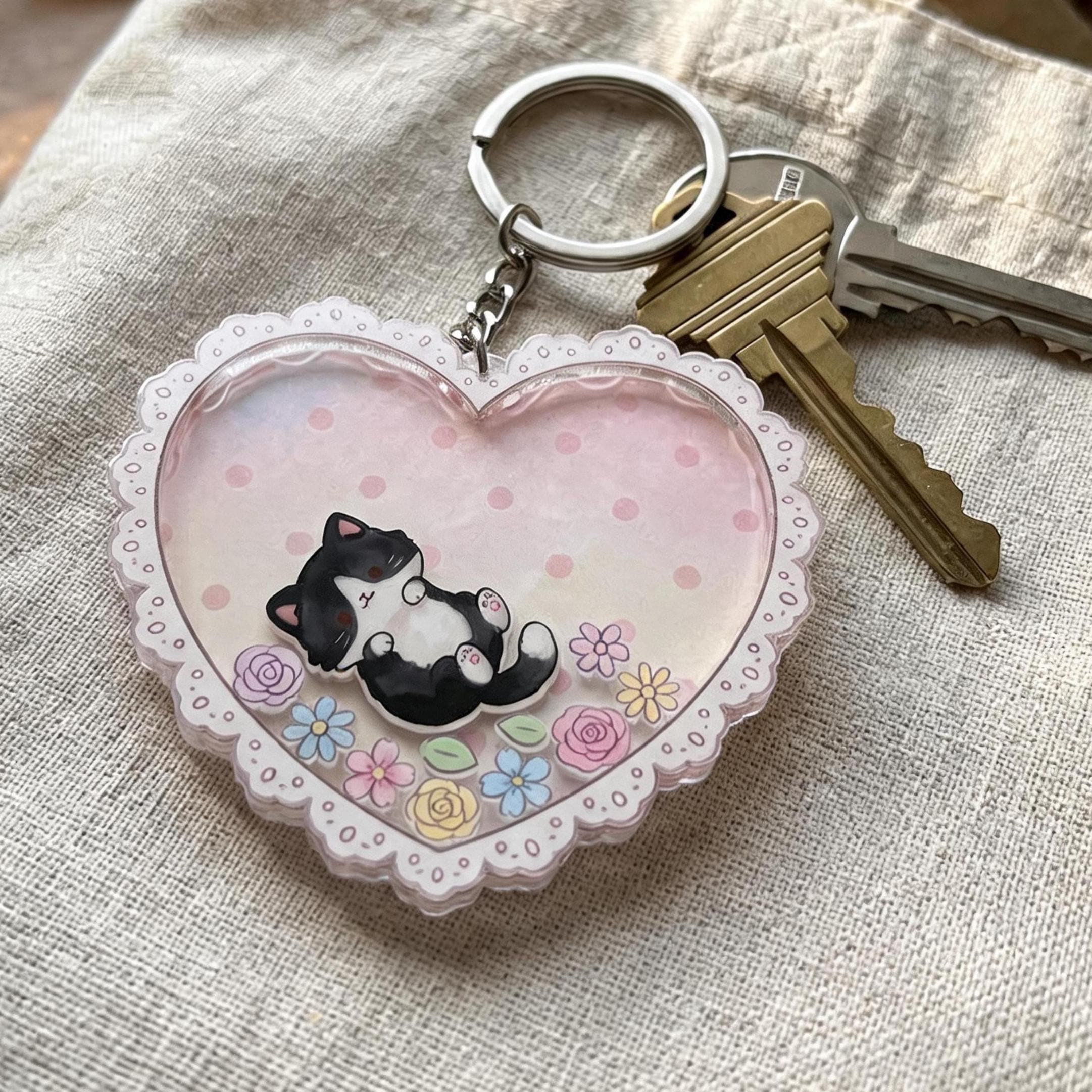 Pusheen keychain - Etsy 日本