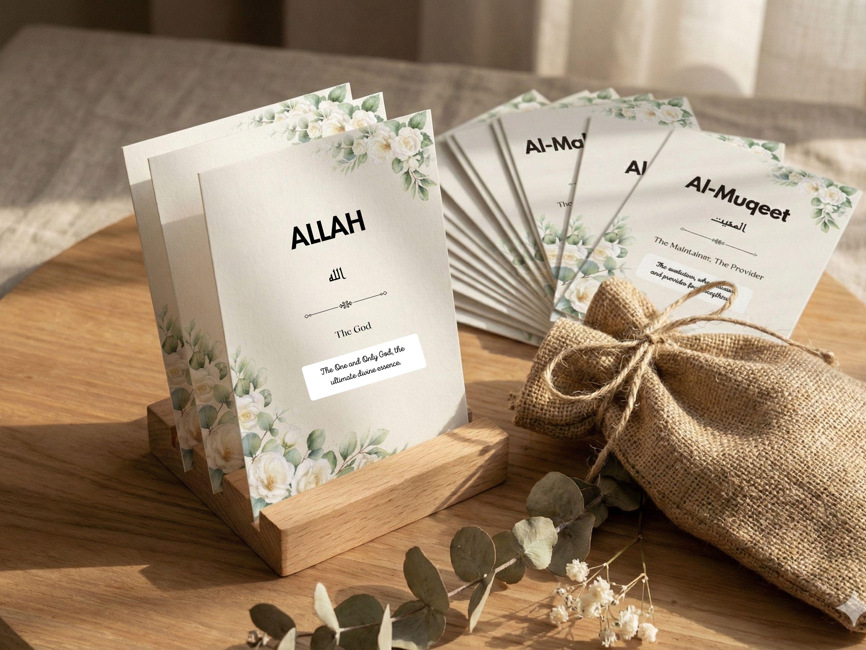 99 Names of Allah Flash Cards - Asma Ul Husna Printable- Digital ...