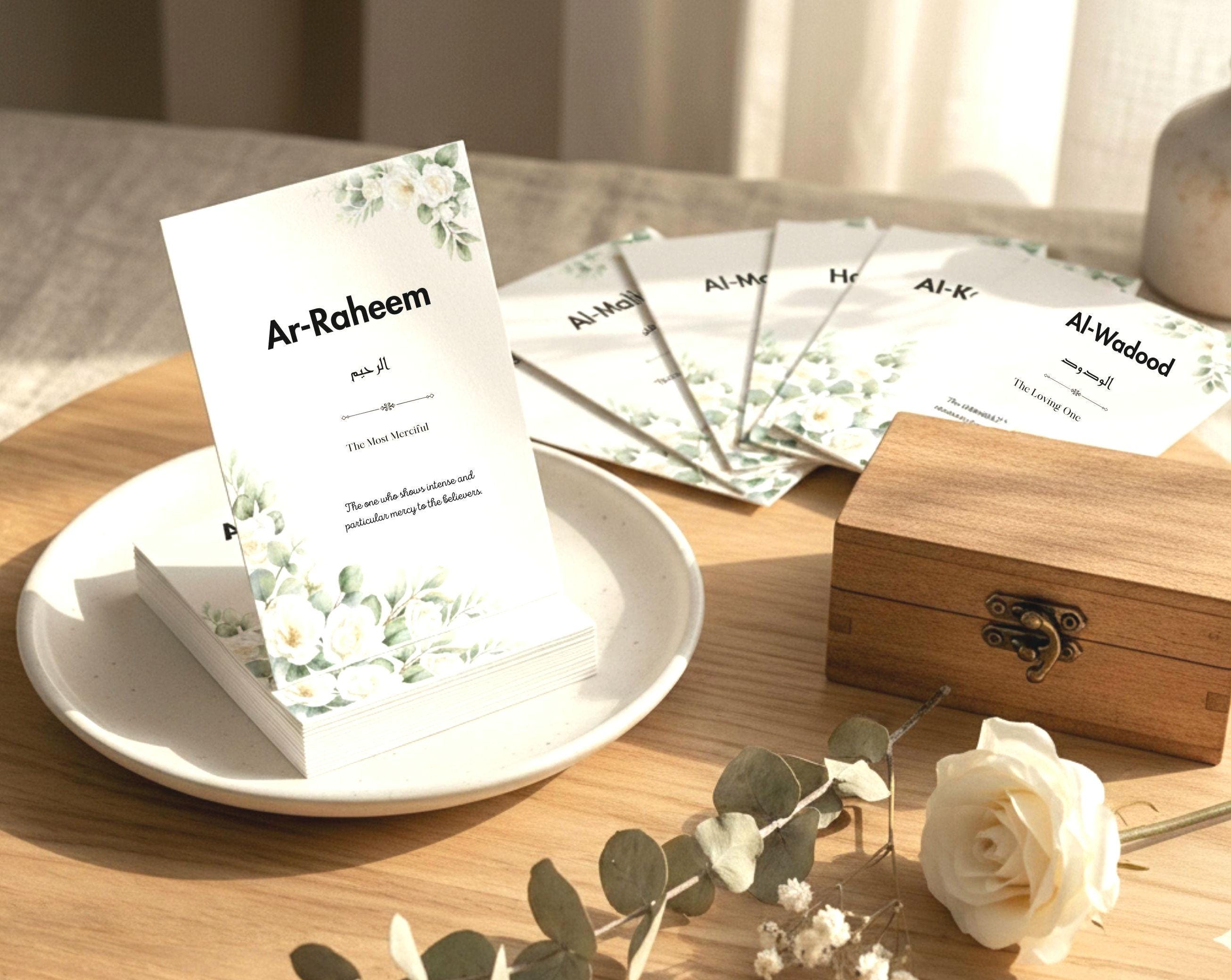 99 Names of Allah Flash Cards - Asma Ul Husna Printable- Digital ...