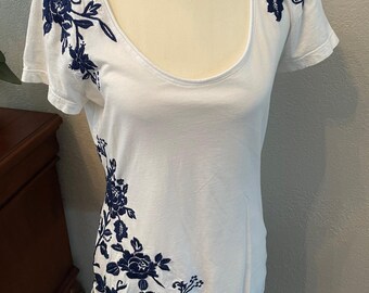 Vintage Johnny Was Embroidered top: S