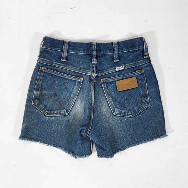 vintage Wrangler Shorts Denim Cutoffs 1970s - Petit / XS