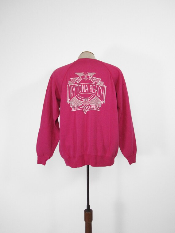 Vintage 1993 Bike Week Sweatshirt Daytona Beach P… - image 5