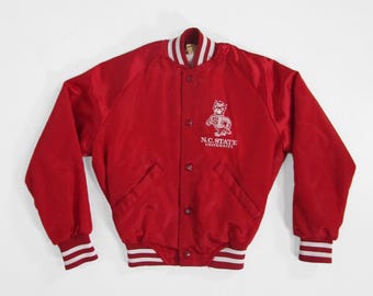 Vintage 1990s North Carolina State University Starter Pouch Jacket