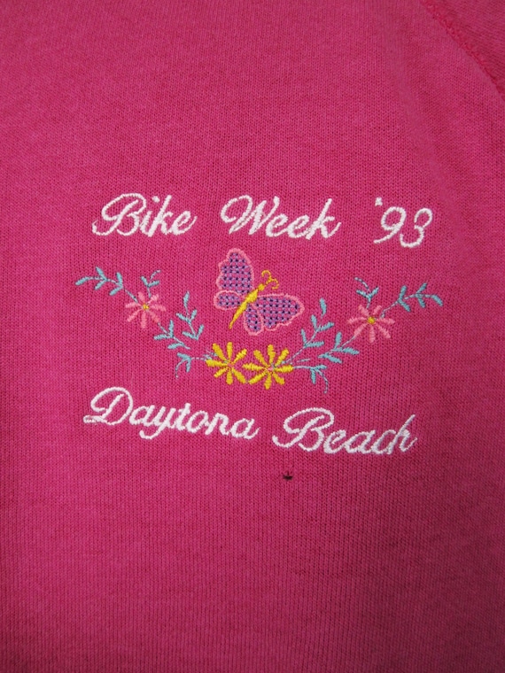 Vintage 1993 Bike Week Sweatshirt Daytona Beach P… - image 3