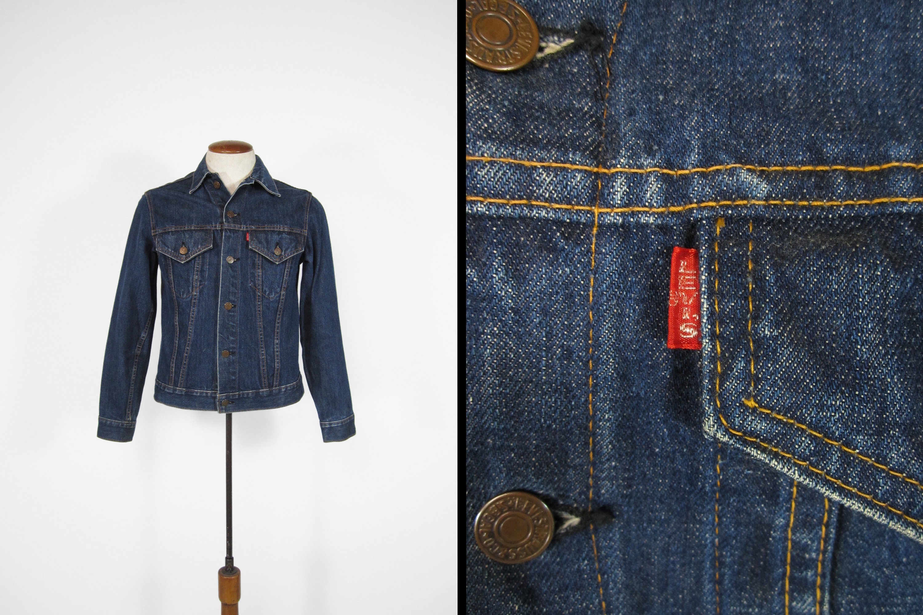 E Denim Jacket Type III Trucker Dark 