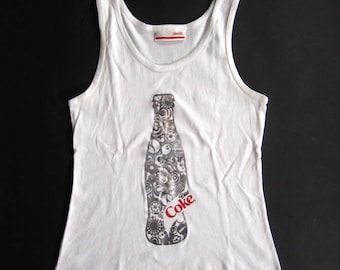 Vintage Diet Coke Tank Top 90s Coca-Cola Women's Shirt - Small / Medium