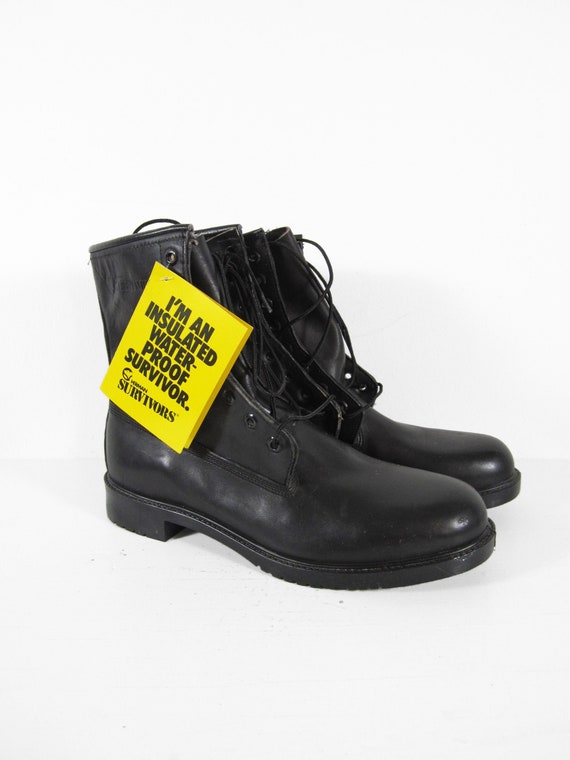 Vintage Herman Survivors Boots Black 