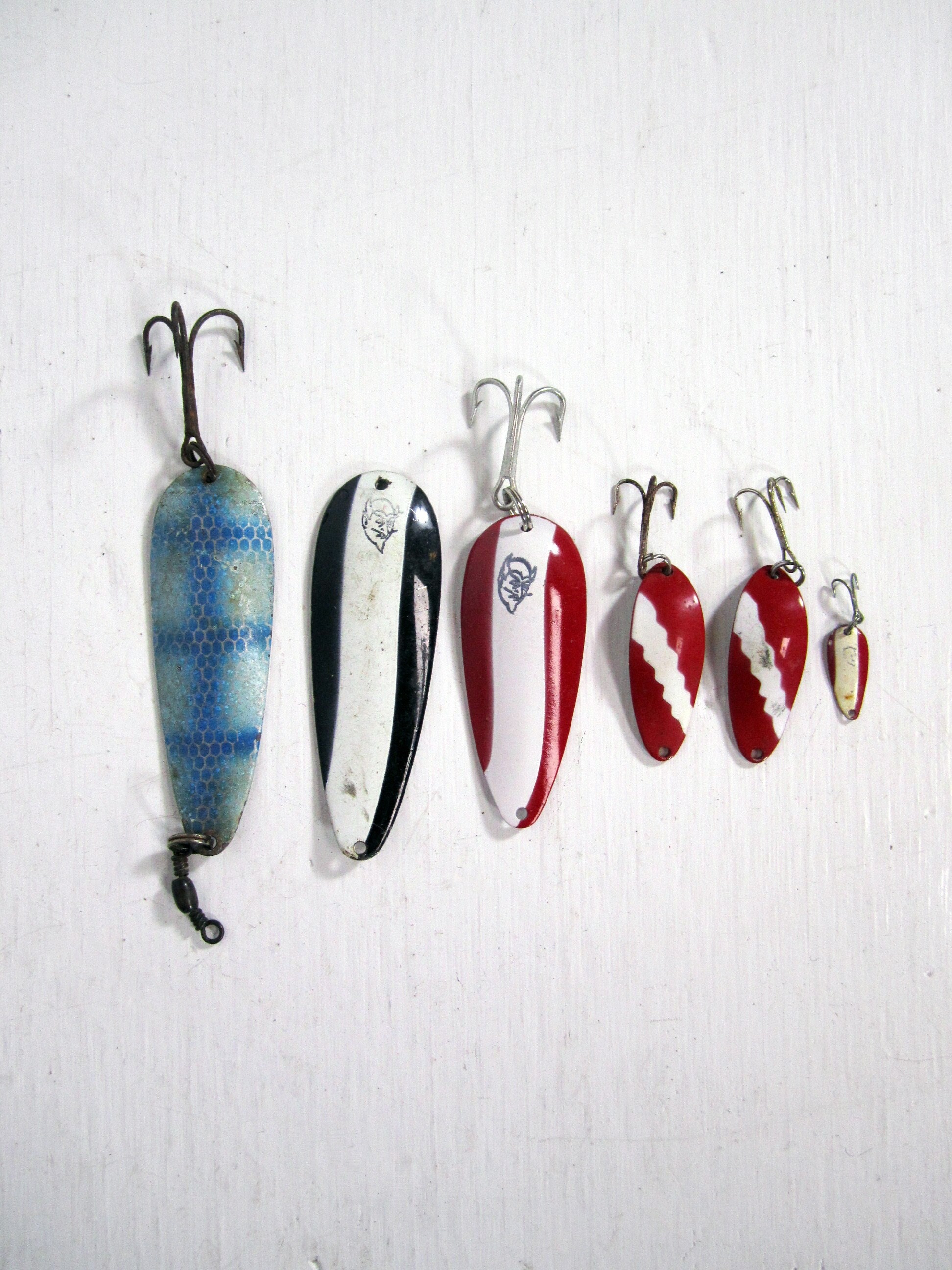 Vintage Fishing Lure Lures Lot Gift for Fathers Day Lot of Five 5