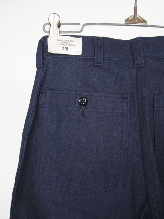 Vintage US Navy Denim Jeans NOS Sailor Dungarees Utility Pants