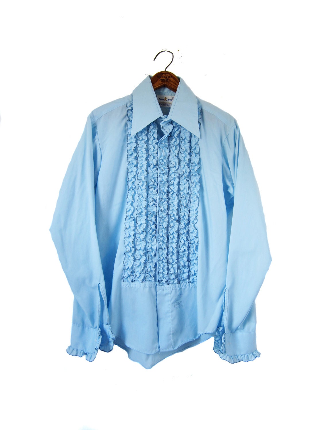Blue ruffled hotsell tuxedo
