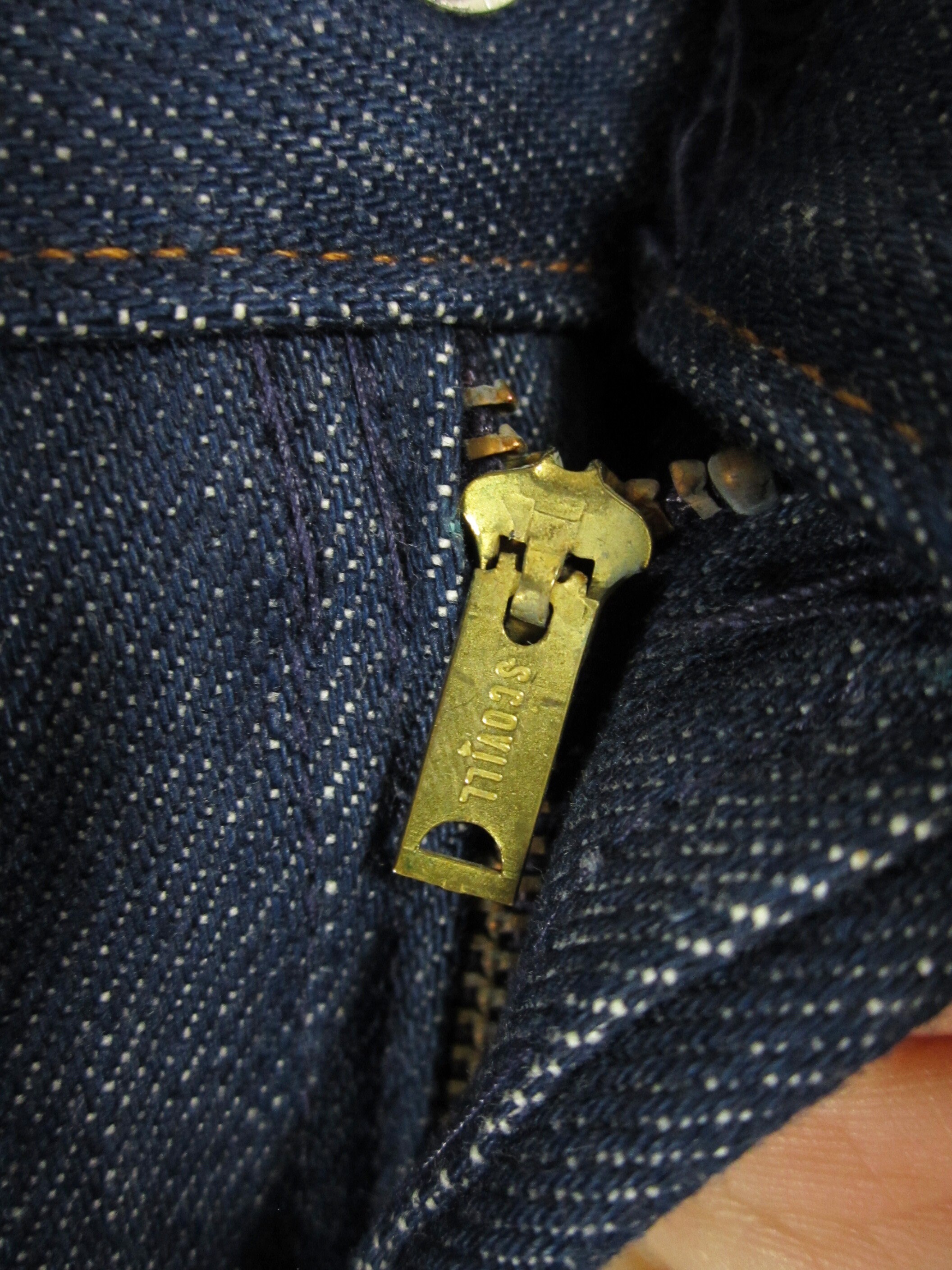 Vintage Prison Jeans Dark Rigid Denim 