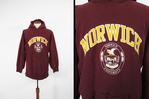 Vintage Norwich University Hoodie 80s Champion Reverse Weave Sweatshirt Made in USA XXL Etsy Australia