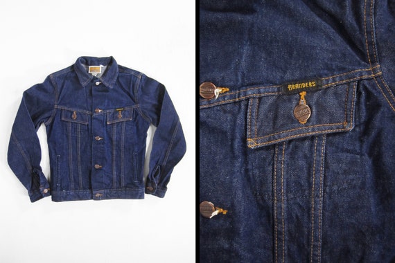Vintage Dickies Denim Jacket 90s Dark Wash - Wome… - image 1