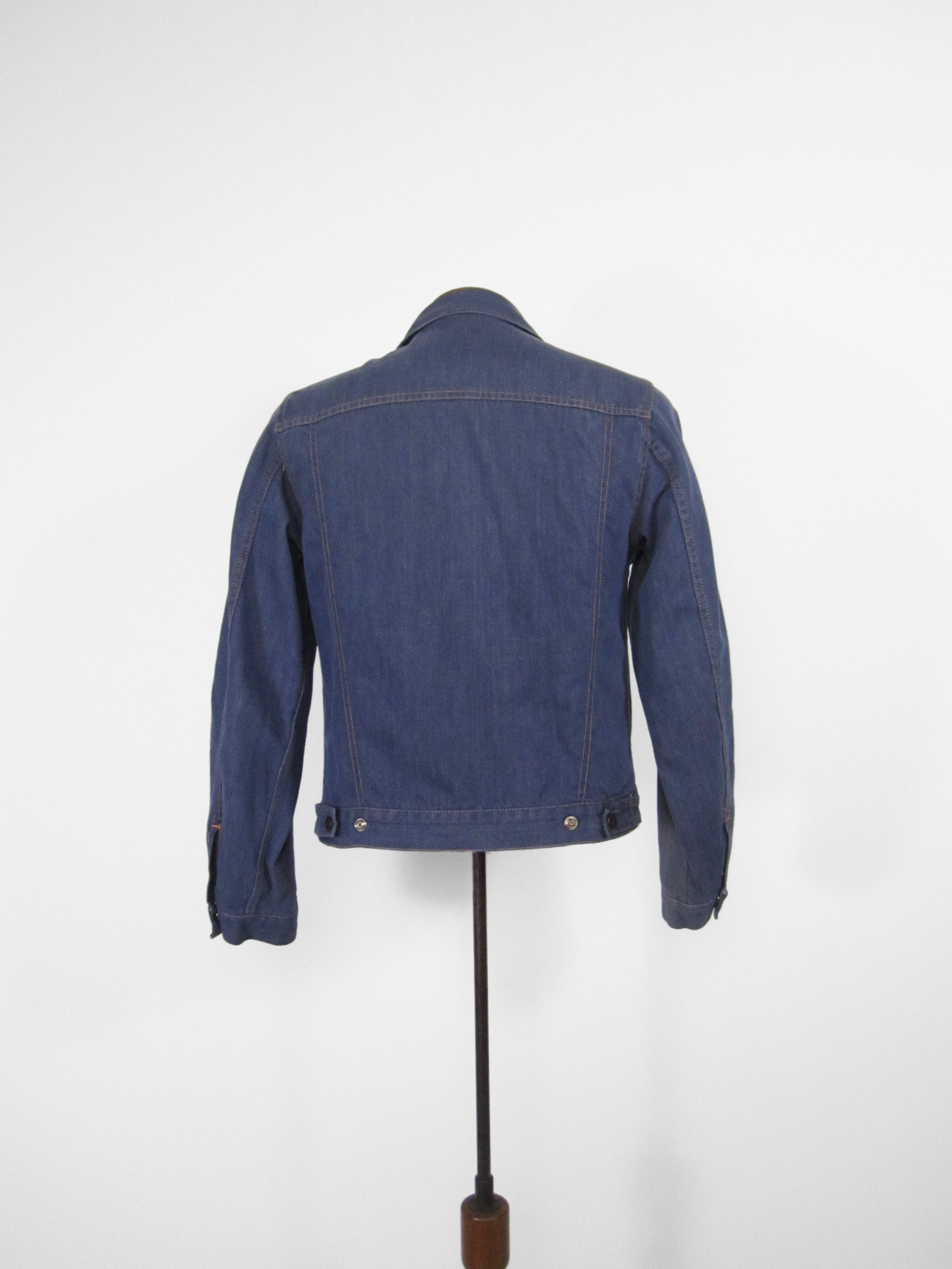 Vintage 60s Denim Jacket Penneys Towncraft Prep - Size 36 - Etsy
