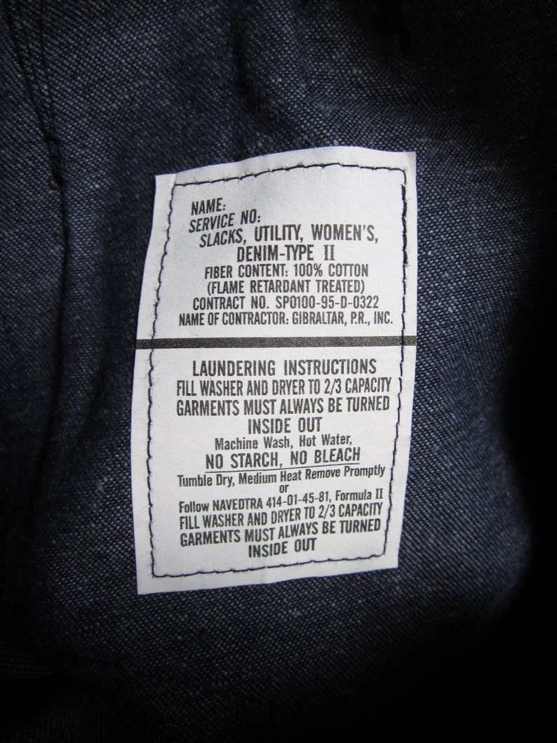Vintage US Navy Denim Jeans NOS Sailor Dungarees Utility - Etsy