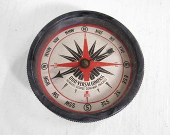 Vintage Boy Scout Kompass Signalspiegel Herbert George Co Chicago