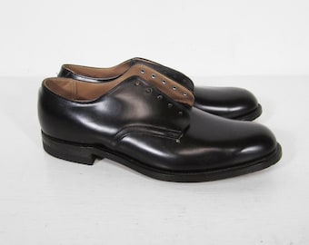 Vintage USMC Oxfords Black Dress Shoes Military New Old Stock
